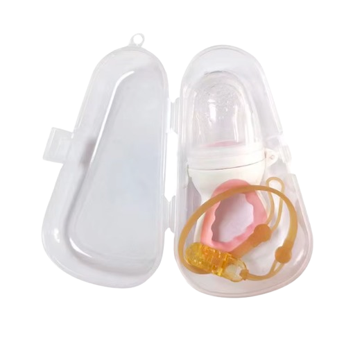 Safe Haven & CO Silicone Baby Pacifier with Chain and Carrying Case