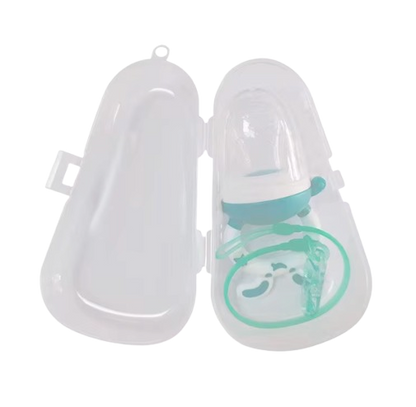 Safe Haven & CO Silicone Baby Pacifier with Chain and Carrying Case