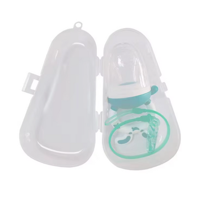 Silicone Baby Pacifier with Chain and Carrying Case