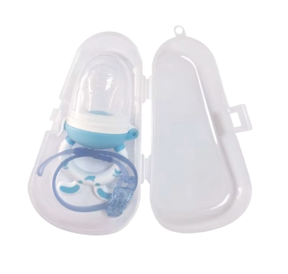 Safe Haven & CO Silicone Baby Pacifier with Chain and Carrying Case
