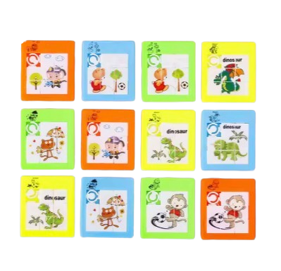 Safe Haven & CO 8-Pack Mini Sliding Animal Puzzle Toy
