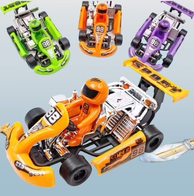 Mini Pull-Back Go-Kart Racer