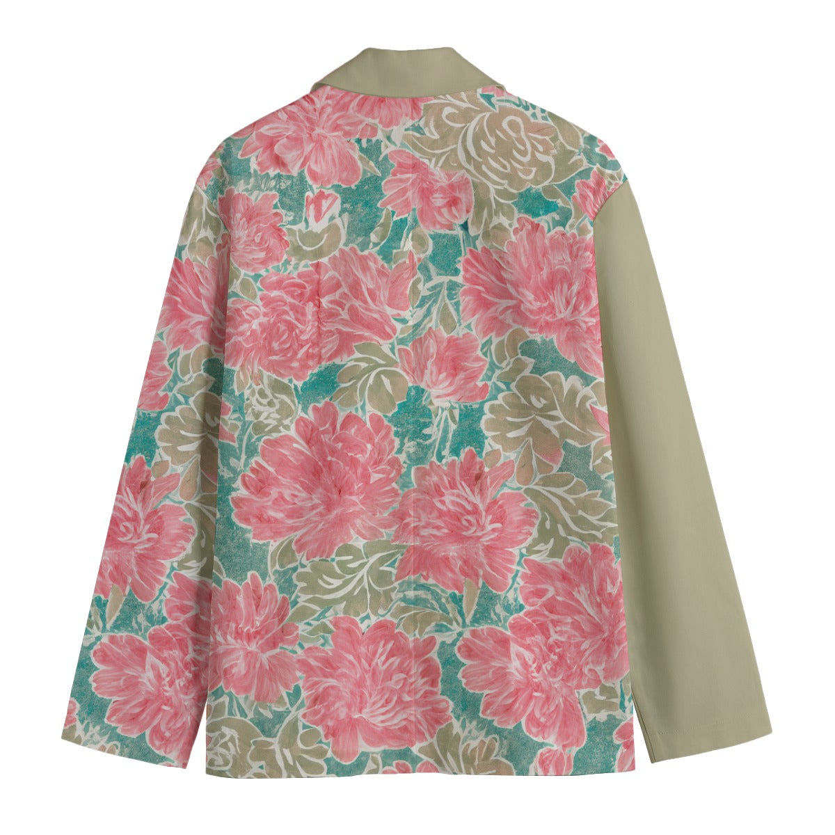 Men's Watercolor Print Floral 2 Casual Blazer in Cotton