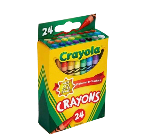 Crayola 24-Count Crayon Set – Bright & Bold Assorted Colors, Non-Toxic
