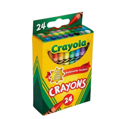 Crayola 24-Count Crayon Set – Bright & Bold Assorted Colors, Non-Toxic