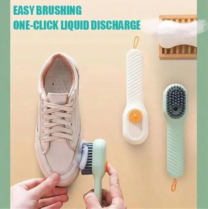 2-in-1 Multifunction Cleaning Brush with Soap Dispenser – Liquid-Injecting Scrub Brush for Clothes & Shoes