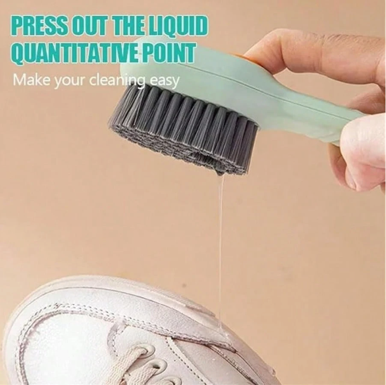 2-in-1 Multifunction Cleaning Brush with Soap Dispenser – Liquid-Injecting Scrub Brush for Clothes & Shoes