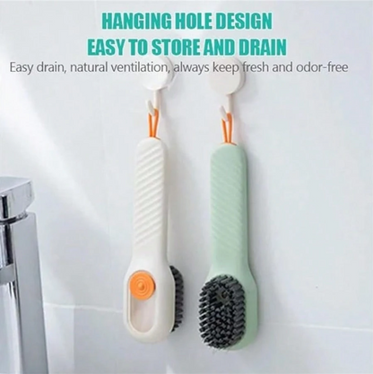 2-in-1 Multifunction Cleaning Brush with Soap Dispenser – Liquid-Injecting Scrub Brush for Clothes & Shoes