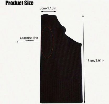 2-Pack Gel Pad Thumb Fingerless Compression Gloves for Joint Support
