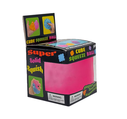 2-Inch Ice Cube Stress Relief Toy – Press-and-Squeeze Sensory Fidget Cube