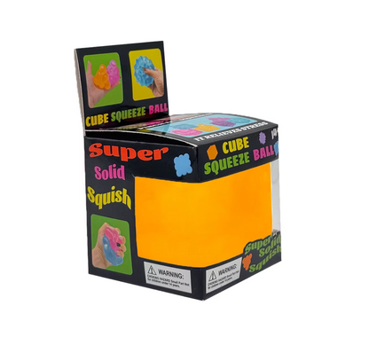 2-Inch Ice Cube Stress Relief Toy – Press-and-Squeeze Sensory Fidget Cube