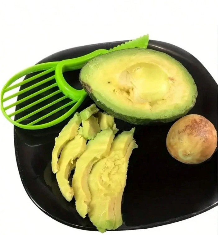 3-in-1 Avocado Tool – Serrated Cutter, Pit Remover & Slicer – Multifunction Kitchen Gadget