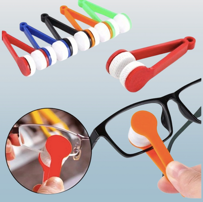 3-Piece Microfiber Eyeglass Lens Cleaner Clip – Portable Reusable Cleaning Tool
