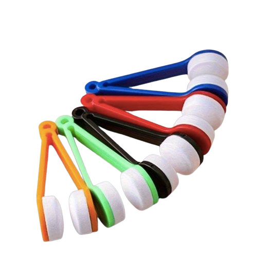 Safe Haven & CO 3-Piece Microfiber Eyeglass Lens Cleaner Clip – Portable Reusable Cleaning Tool