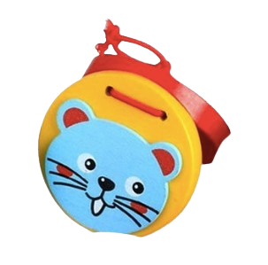 Safe Haven & CO Wooden Animal Castanets – Fun Musical Percussion Toy for Kids