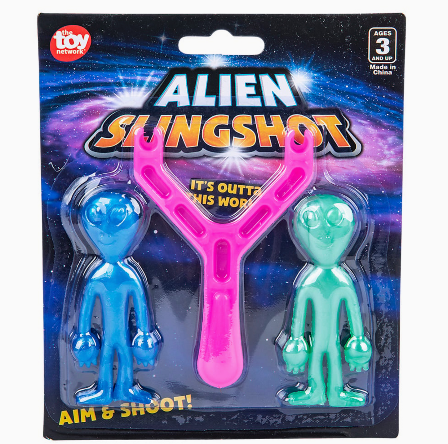 Alien Slingshot Flying Sticky Toy Set – 2 Pack