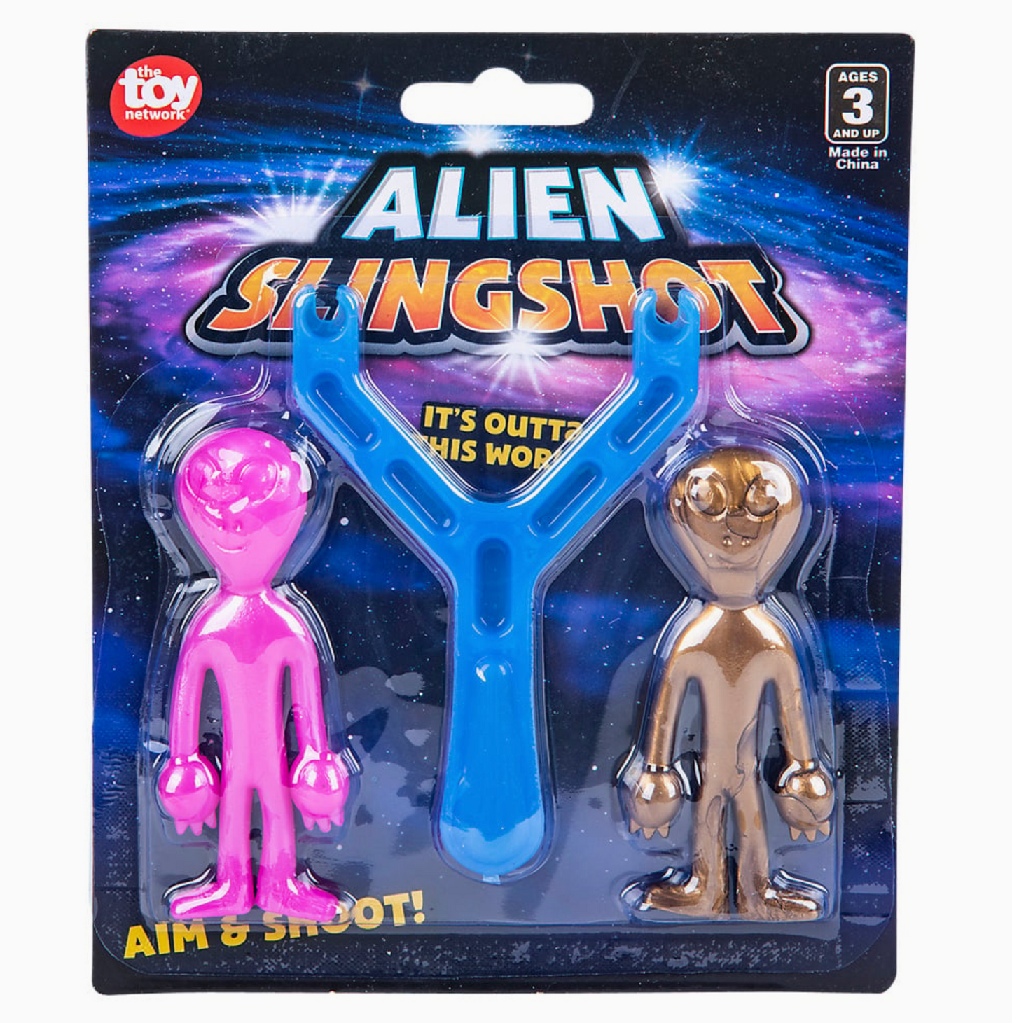 Alien Slingshot Flying Sticky Toy Set – 2 Pack