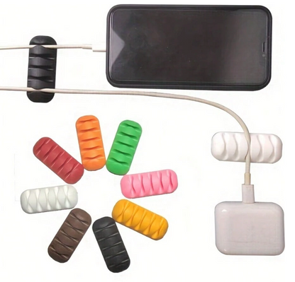 5-Hole Cable Finishing Clip – Adhesive Cable Organizer for Desk, Wall & Charging Cords (1pc)