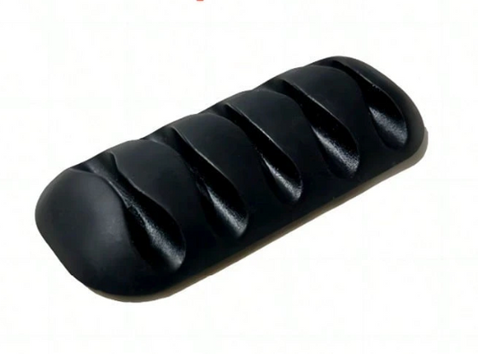 5-Hole Cable Finishing Clip – Adhesive Cable Organizer for Desk, Wall & Charging Cords (1pc)