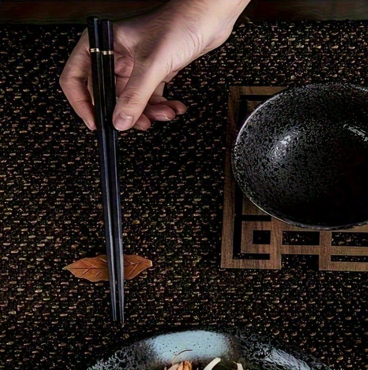 KANGANWEISHI 5-Piece Glass Fiber Chopsticks Set – Heat-Resistant Dining Utensils