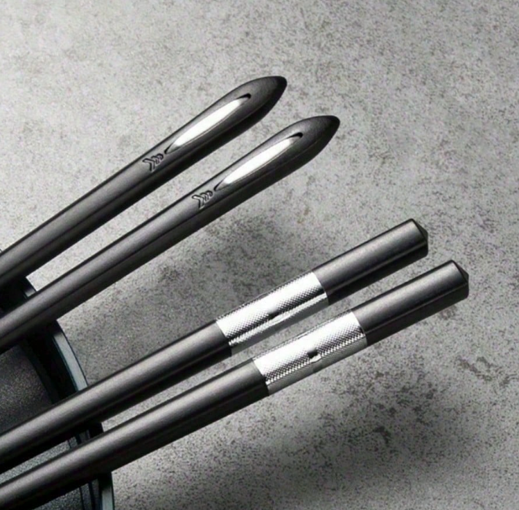 KANGANWEISHI 5-Piece Glass Fiber Chopsticks Set – Heat-Resistant Dining Utensils