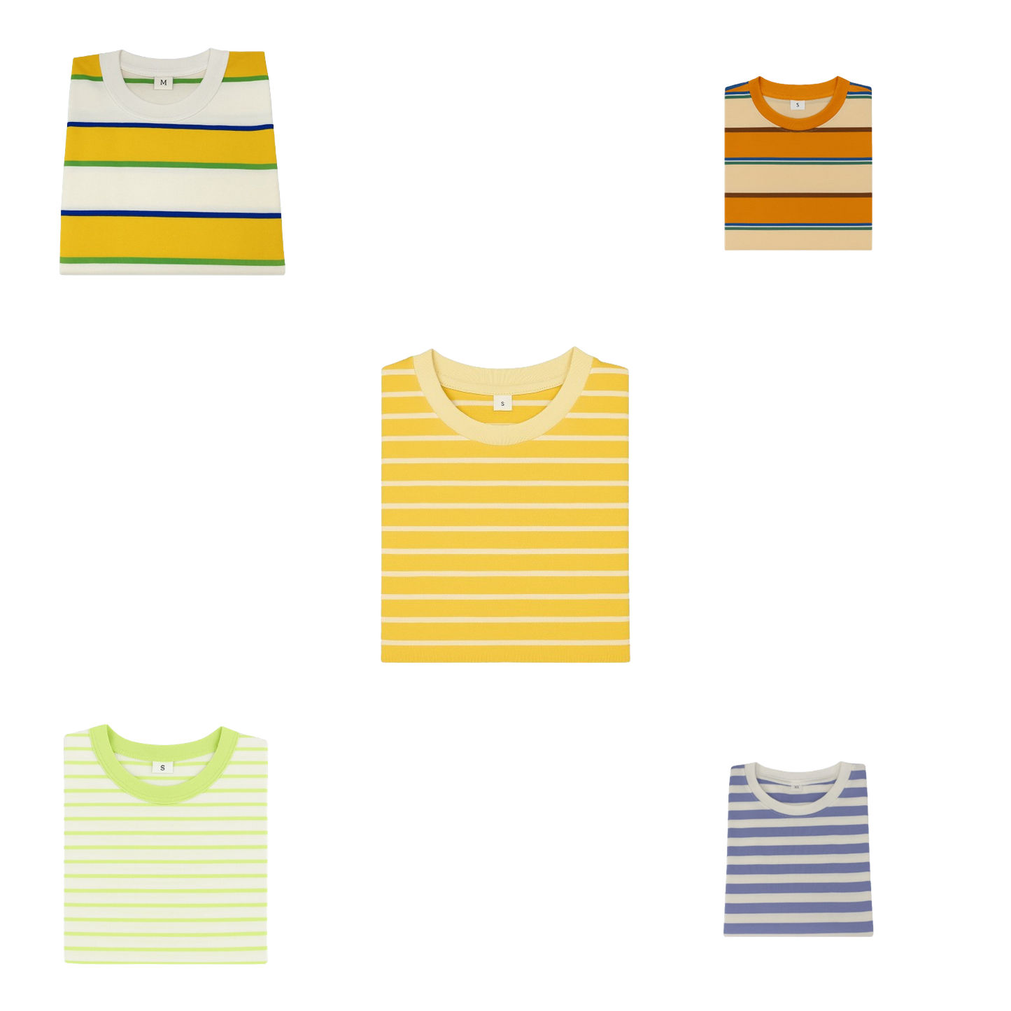 5-Pack Boys’ Striped Cotton Tees – Soft Everyday Shirts
