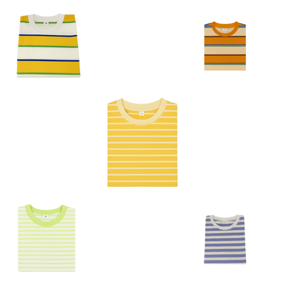 5-Pack Boys’ Striped Cotton Tees – Soft Everyday Shirts