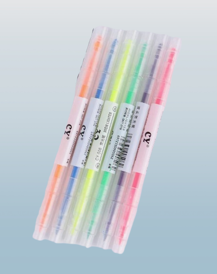 6pcs Dual Tip Highlighter Marker Pens – Candy Colored Watercolor Set for School & Office