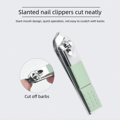 7-Piece Professional Manicure & Pedicure Set – Stainless Steel Nail Care Kit