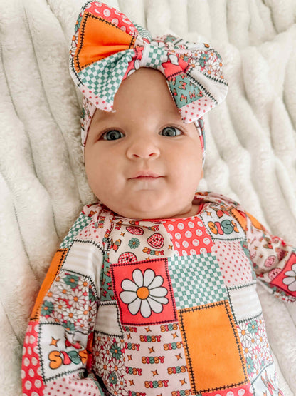 Newborn Sissy gown and headband set