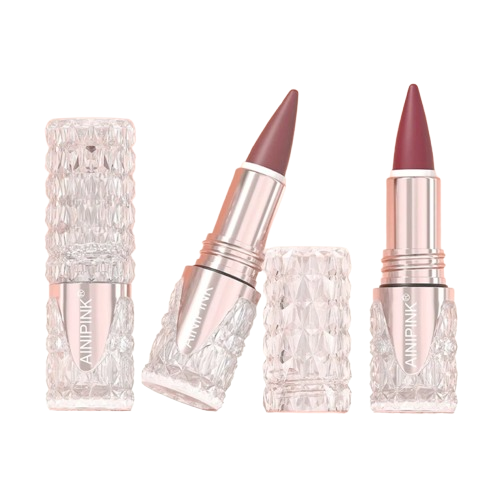 AINIPINK 2pcs Matte Lipstick Lip Gloss, Waterproof, Easy To Apply, Does Not Fade, Does Not Stick To The Cup, Sweat-Proof