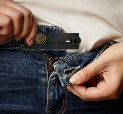 Adjustable Waistband Extension Buckle for Jeans and Pants, 4 Count