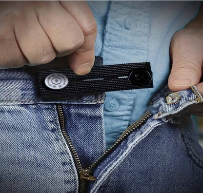 Adjustable Waistband Extension Buckle for Jeans and Pants, 4 Count