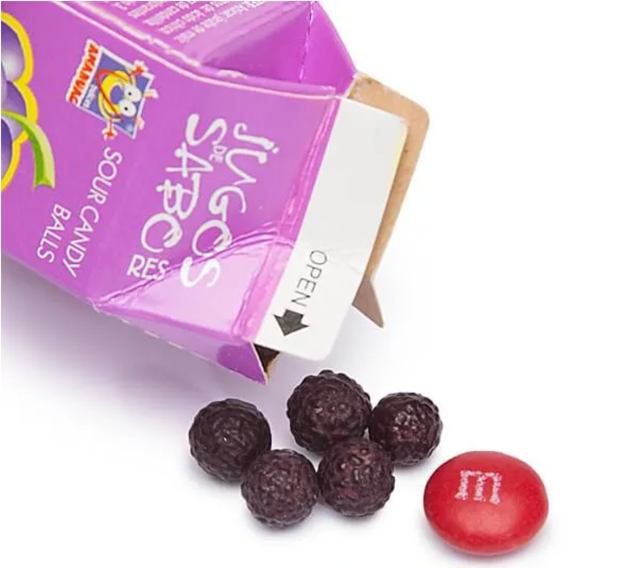 Anahuac Fruti Kuikas Sour Candy Balls Variety Pack – 4 Pack (8g Each)