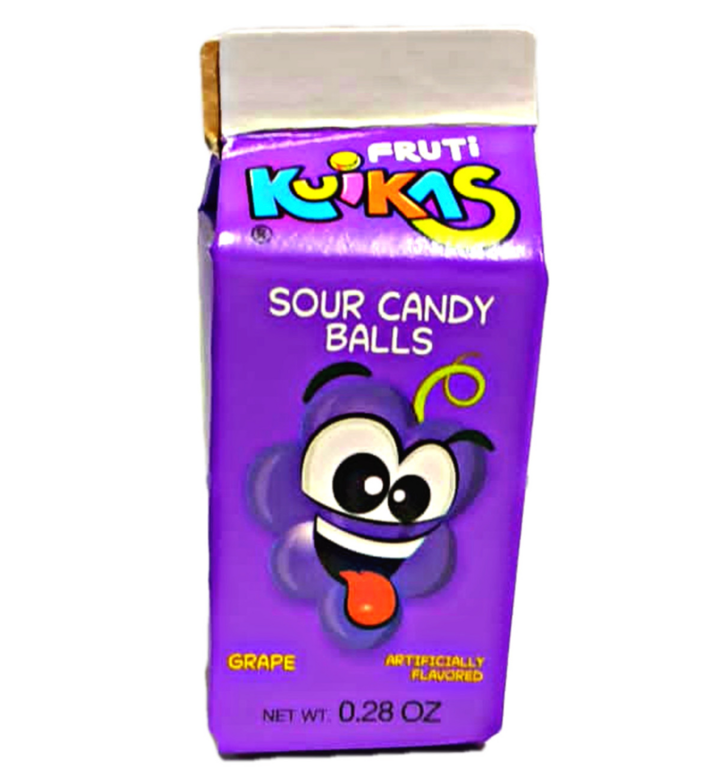 Anahuac Fruti Kuikas Sour Candy Balls Variety Pack – 4 Pack (8g Each)