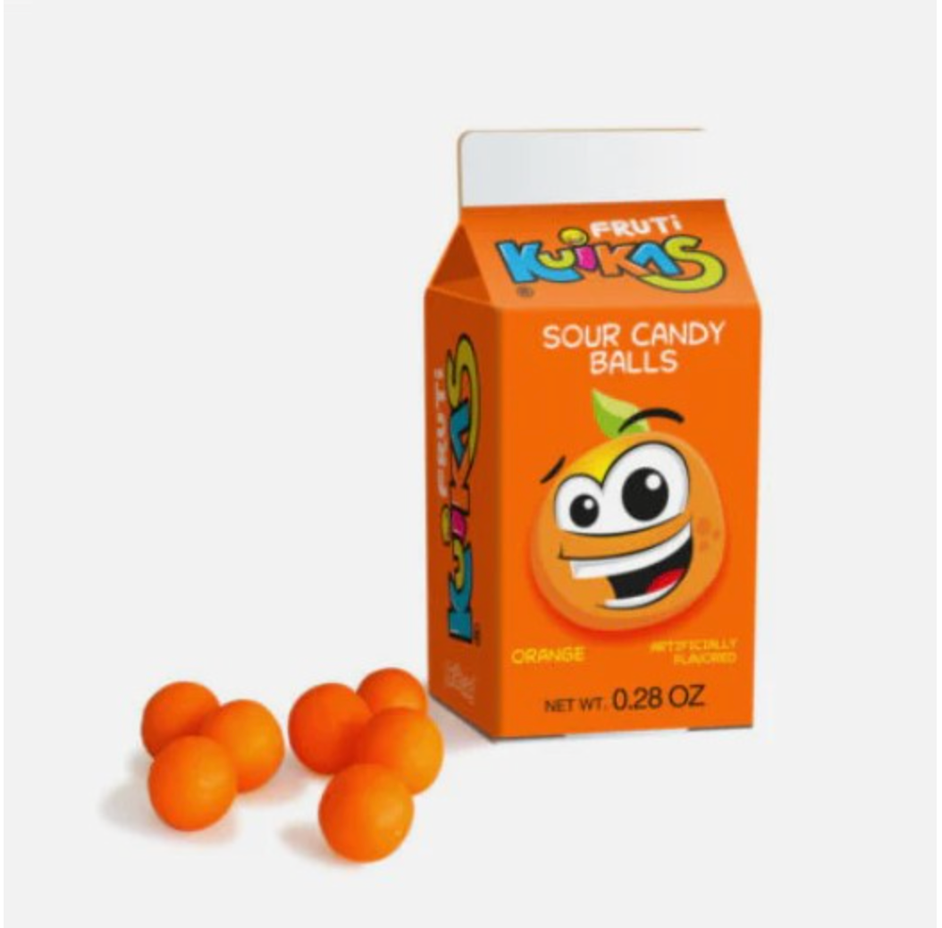 Anahuac Fruti Kuikas Sour Candy Balls Variety Pack – 4 Pack (8g Each)