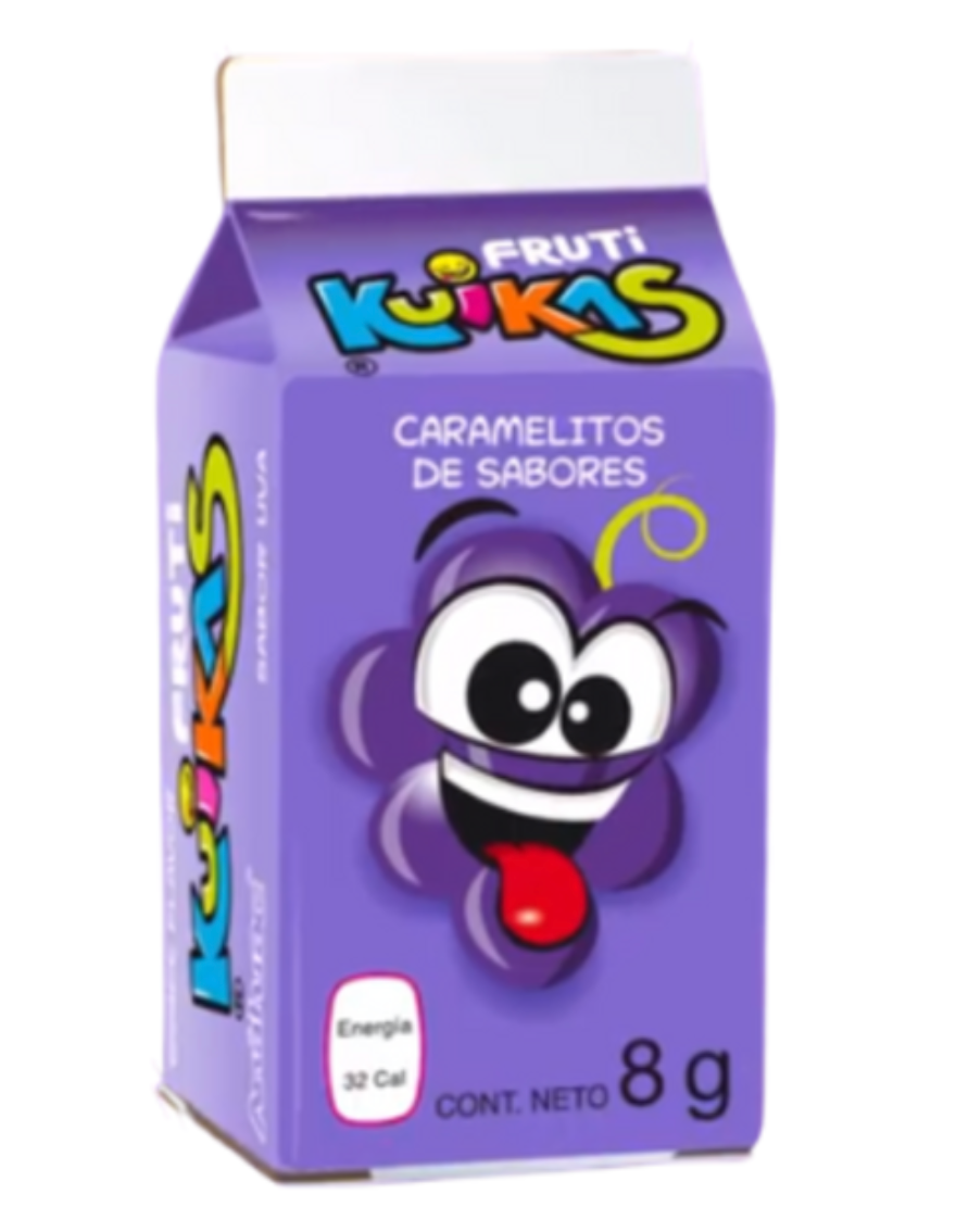 Anahuac Fruti Kuikas Sour Candy Balls Variety Pack – 4 Pack (8g Each)