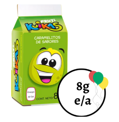 Anahuac Fruti Kuikas Sour Candy Balls Variety Pack – 4 Pack (8g Each)