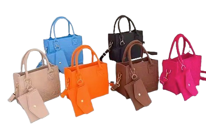 Safe Haven & CO Women’s Mini Quilted Tote Set – 2-Piece Handbag & Coin Purse