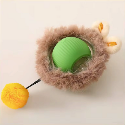 Smart Rolling Cat Toy Ball – Rechargeable Motion-Activated Pet Play Ball
