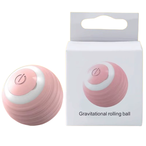 Smart Rolling Cat Toy Ball – Rechargeable Motion-Activated Pet Play Ball