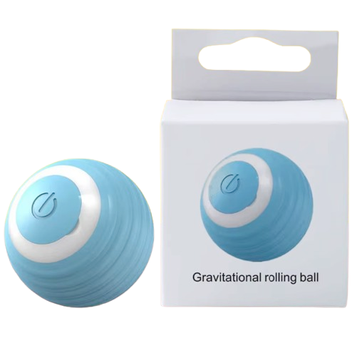 Smart Rolling Cat Toy Ball – Rechargeable Motion-Activated Pet Play Ball