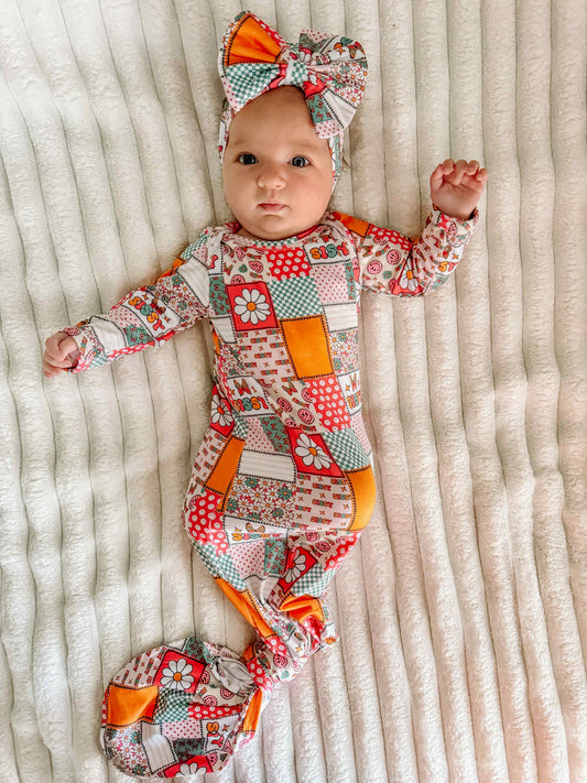 Newborn Sissy gown and headband set