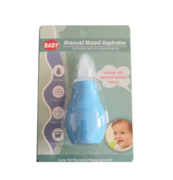 BABY Manual Masal Aspirator Soft Head Easy to Carry Manual Baby Nasal Aspirator for Baby
