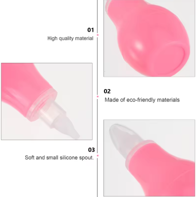 Manual Nasal Aspirator – Soft Silicone Baby Nose Cleaner