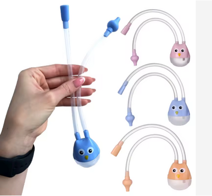 Baby Nasal Aspirator with Soft Silicone Tip – Manual Nose Cleaner