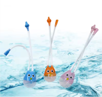 Baby Nasal Aspirator with Soft Silicone Tip – Manual Nose Cleaner