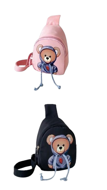 Safe Haven & CO Children’s Bear Crossbody Chest Bag – Adjustable Strap