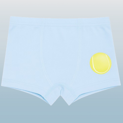 Boys' Cotton Boxer Briefs – Sports Ball Print