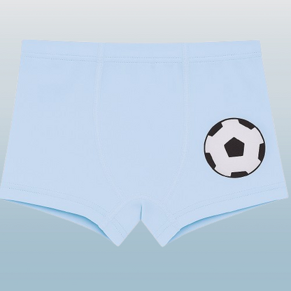 Boys' Cotton Boxer Briefs – Sports Ball Print